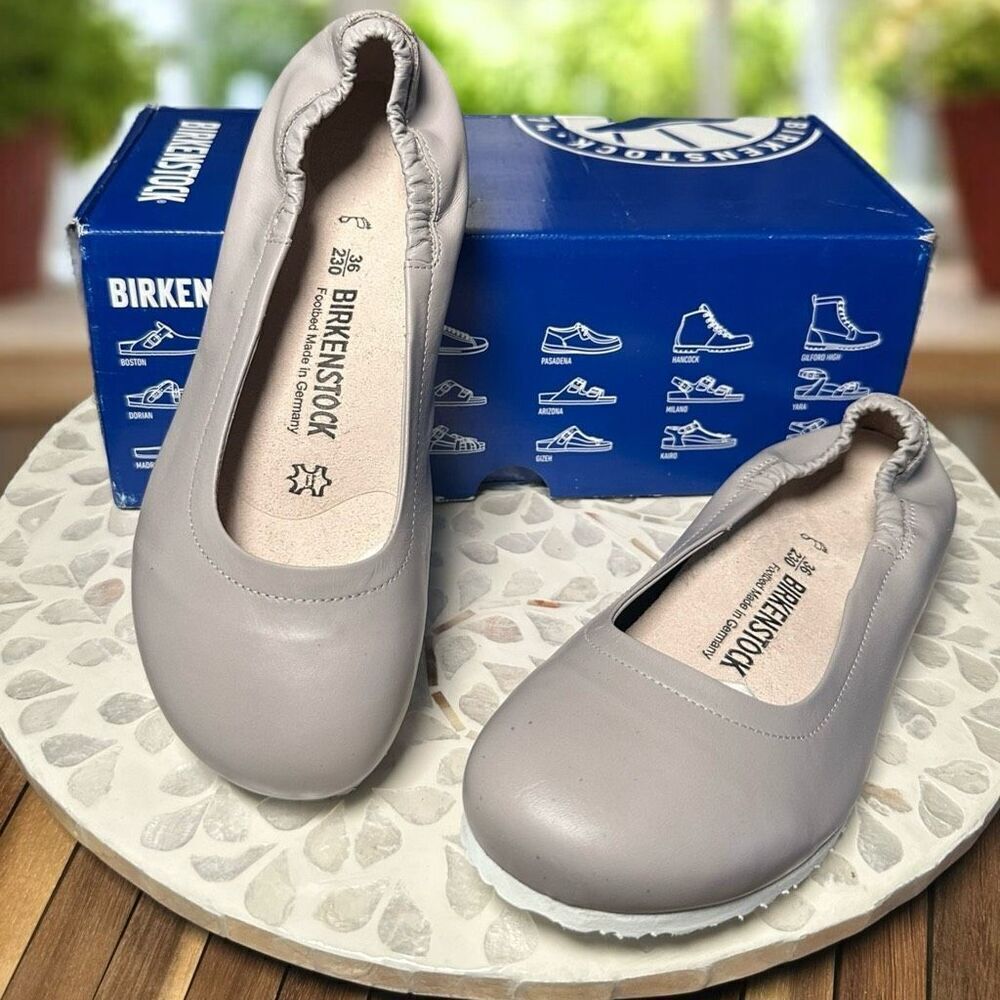 Birkenstock Celina Ballet Flats Women’s 5 / EU 36 Regular Fit Natural Leather Sl